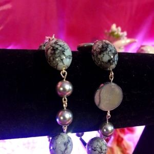Grey marble bracelet